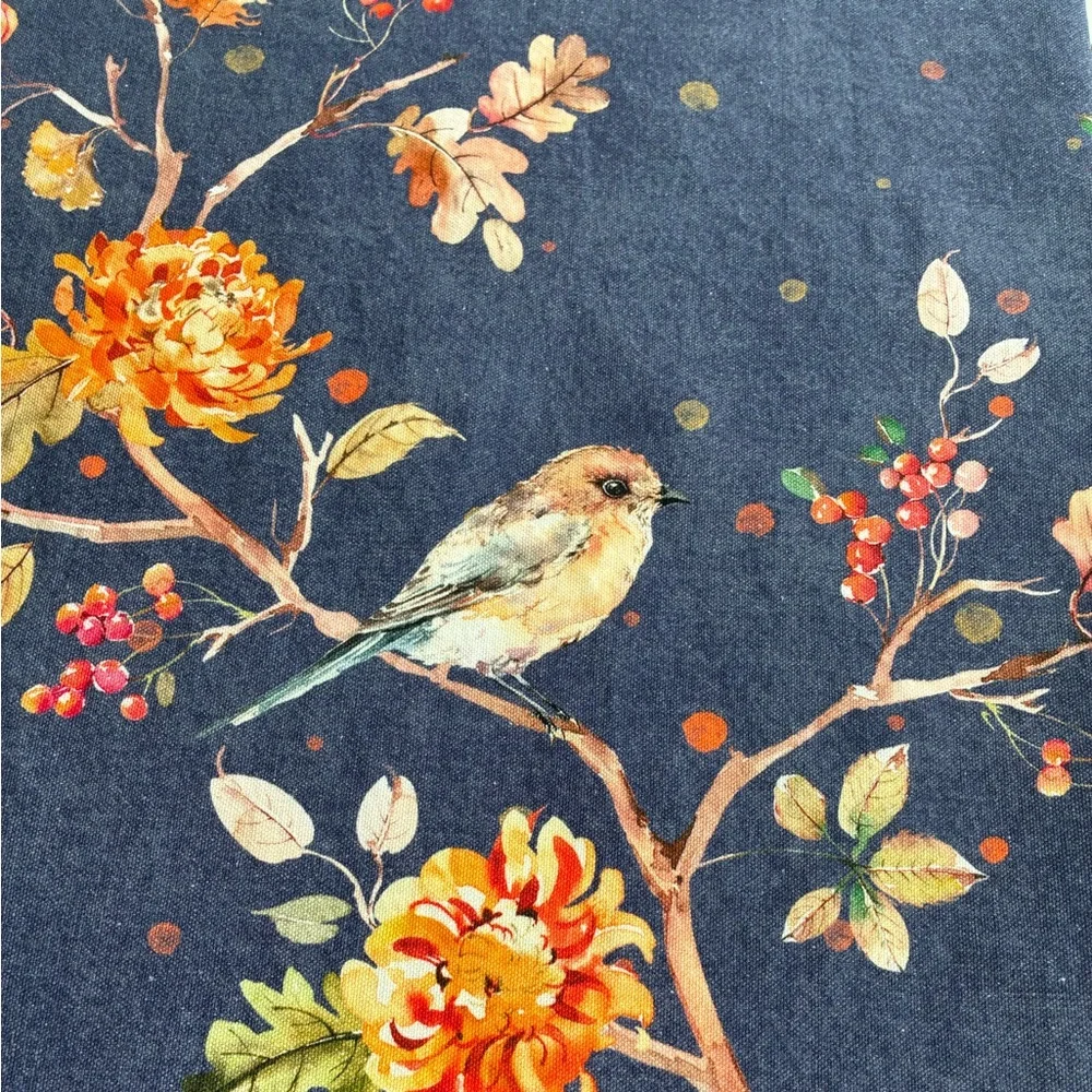 • “Maison d’Hermine floral, Birds 54 x 70 set of 2Tablecloth 100% Cotton”